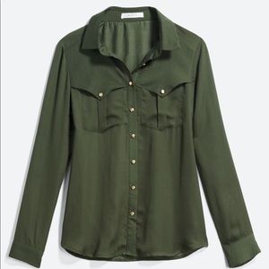 Wren & Willa Satin Utility Blouse